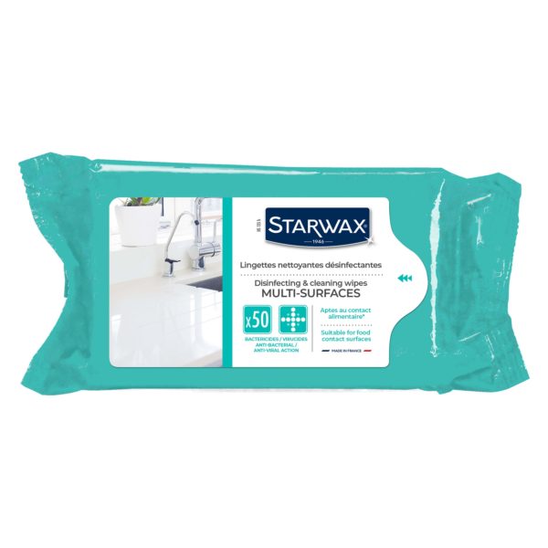 Disinfecting & cleaning wipes - packet of 50